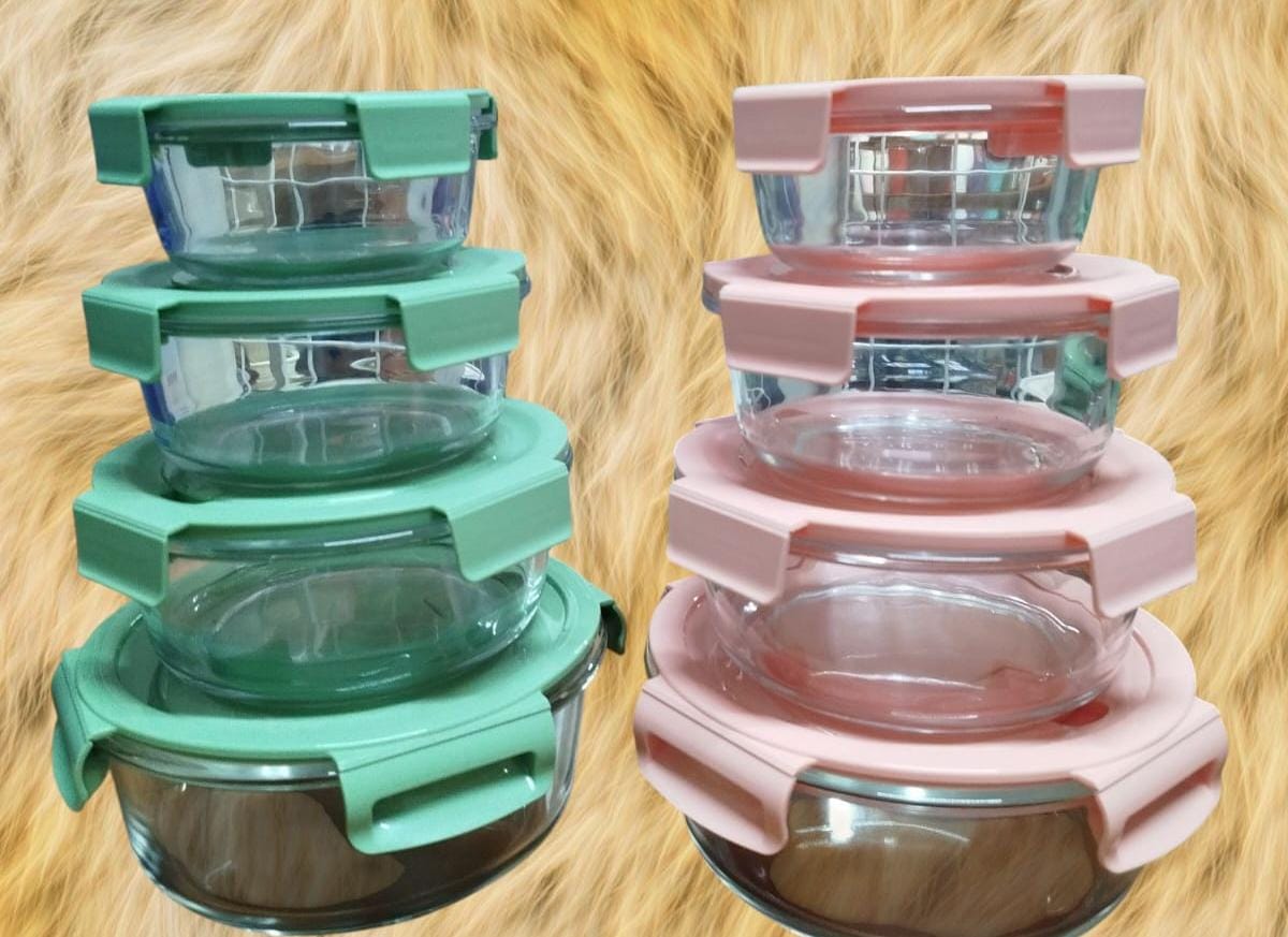 Premium 4PC Round Glass Bowls | - Elegant Households KE