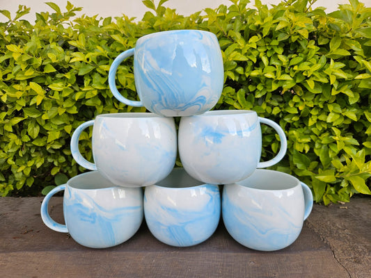 Premium 6 Pc Ceramic Mug Pot | - Elegant Households KE