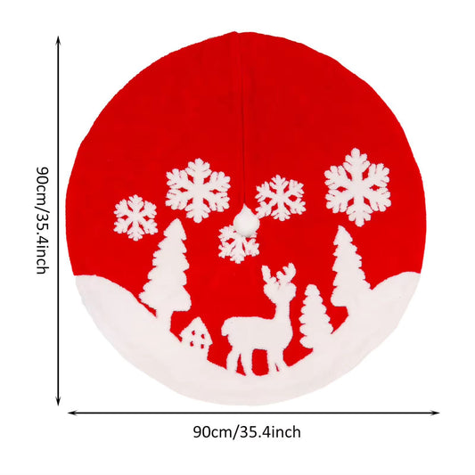 Premium Fabric Christmas Tree Skirt | - Elegant Households KE
