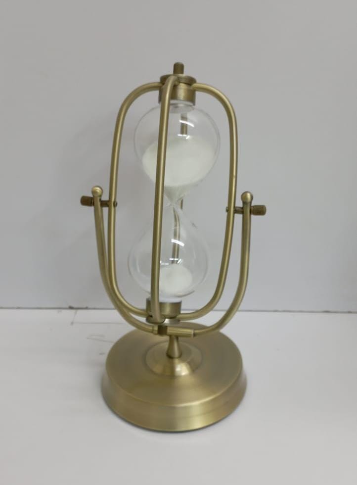 Premium Quality Home Decor Item/) METAL HOURGLASS SandTimer | - Elegant Households KE