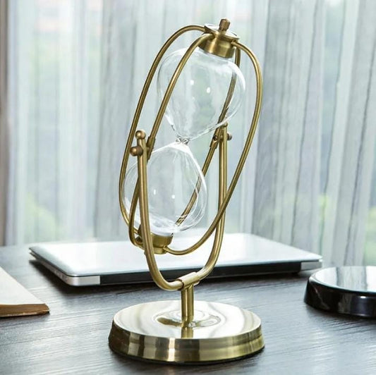 Premium Quality Home Decor Item/) METAL HOURGLASS SandTimer | - Elegant Households KE