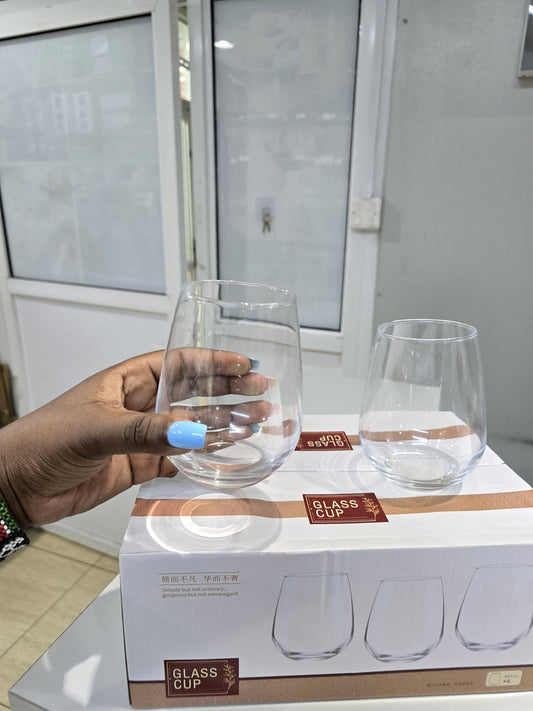 Premium Short Water & Juice Glasses | - Elegant Households KE