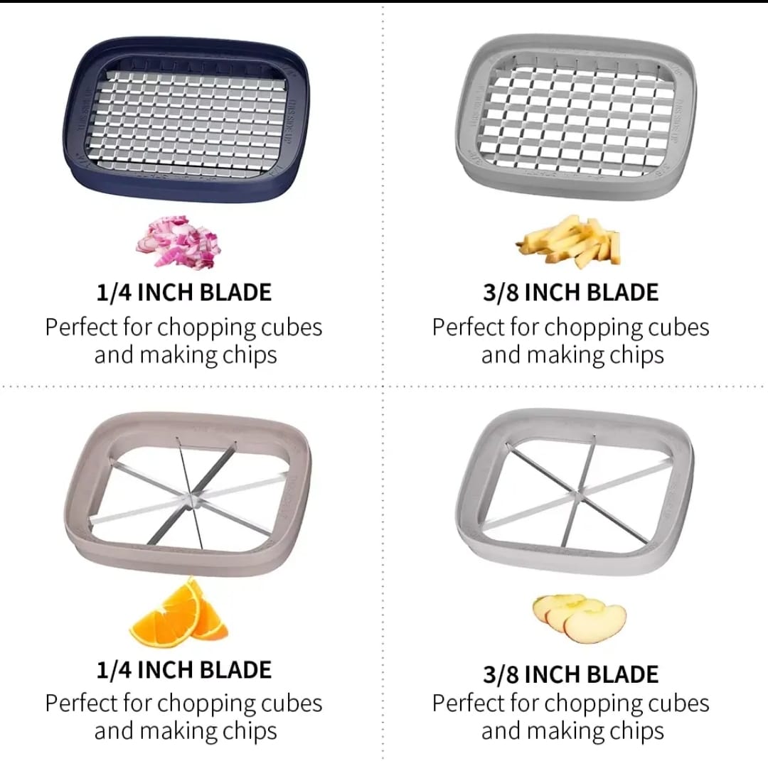 Press - type French Fries Cutter, Onion Dicer, Carrot Cutter | - Elegant Households KE