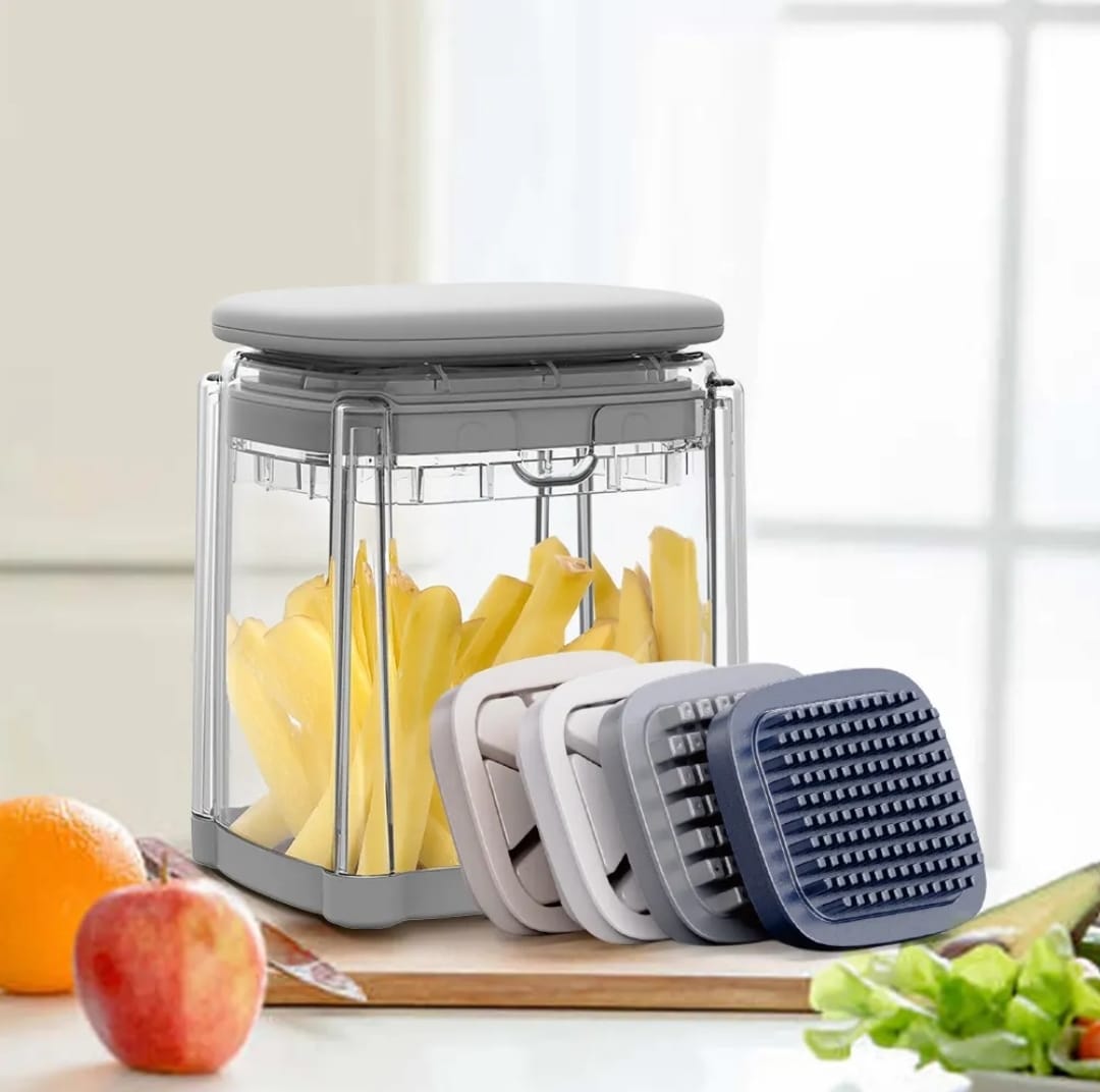 Press - type French Fries Cutter, Onion Dicer, Carrot Cutter | - Elegant Households KE