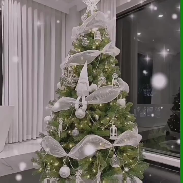 Decorative Christmas Mesh Ribbon Roll