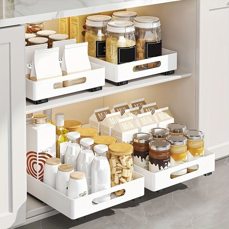 Pull out cabinet organizer | - Elegant Households KE