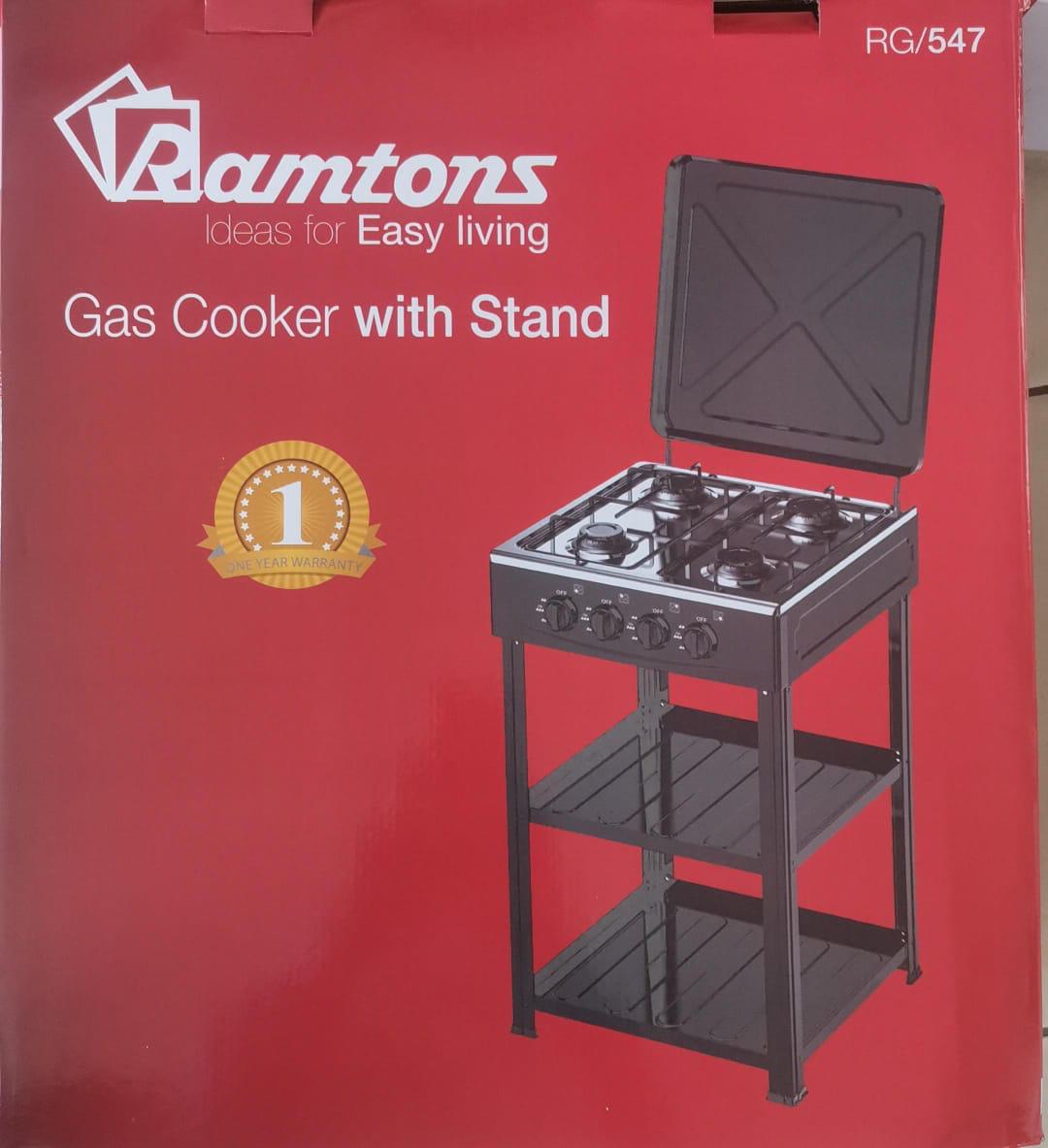 Ramtons Standing Cooker with Shelves | - Elegant Households KE