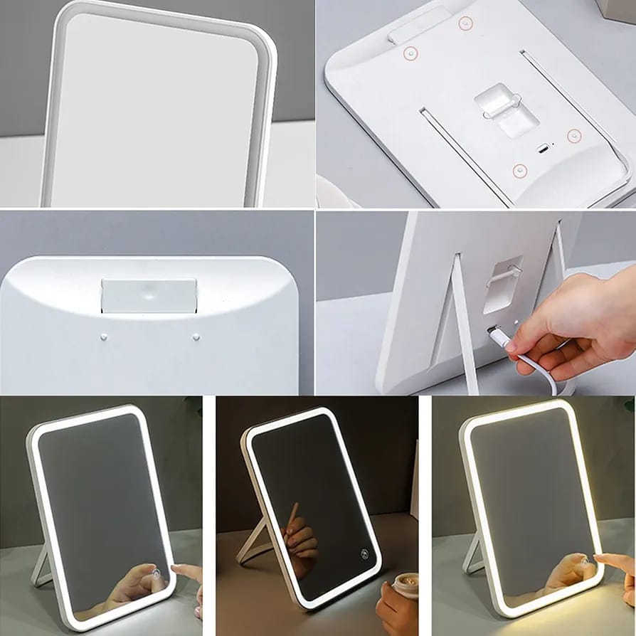 Rechargeable Travel Make Up Mirror | - Elegant Households KE