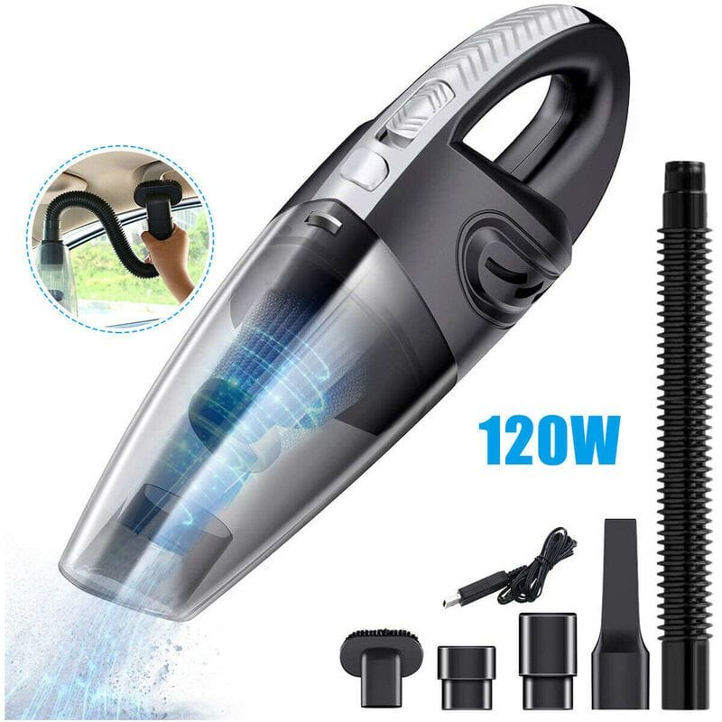 Portable Vacuum Cleaner - Rechargeable Wireless 4 in 1 for Home & Car