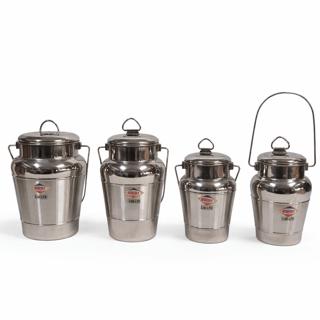 Redberry Premium Stainless Steel Heavy - Duty Milk Can | - Elegant Households KE