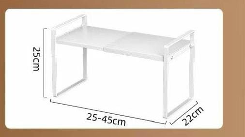 Retractable cabinet storage/spice under shelf rack/organizer | - Elegant Households KE
