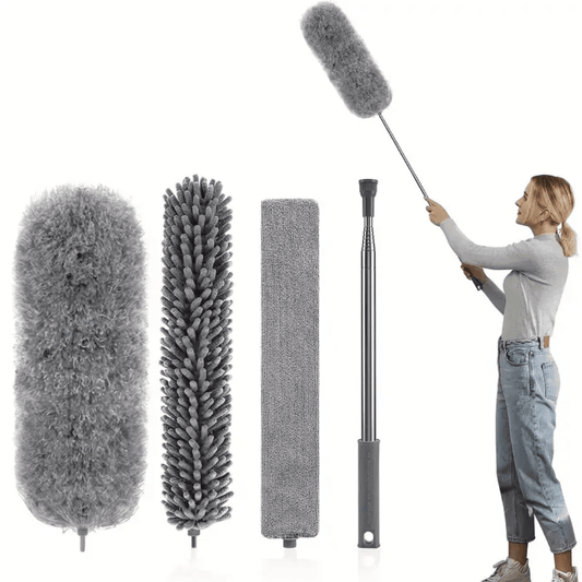 Retractable Microfiber Duster with Bendable Head Cleaner | - Elegant Households KE