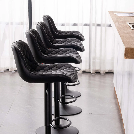 Luxury Leather Kitchen Island Stool