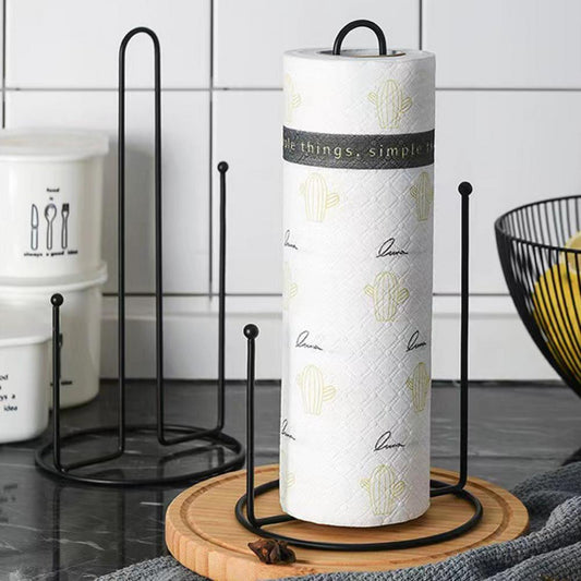Light luxury metallic paper towel holder