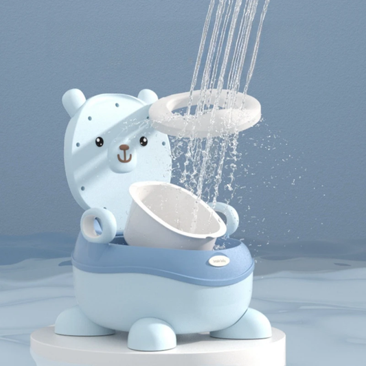 Adorable Bear-Shaped Potty Training Toilet with Music
