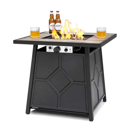 Endless Summer Square Propane Fire Pit Table