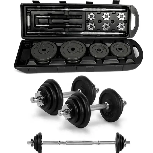York 50kg Barbell & Dumbbell Set – Complete Strength Training Kit
