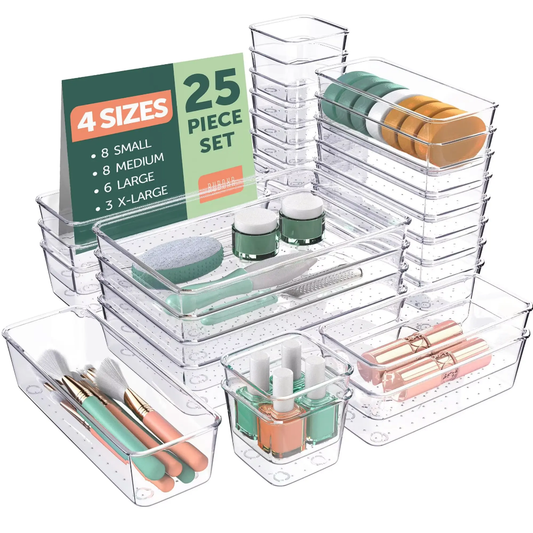 25pcs set drawer organizers
