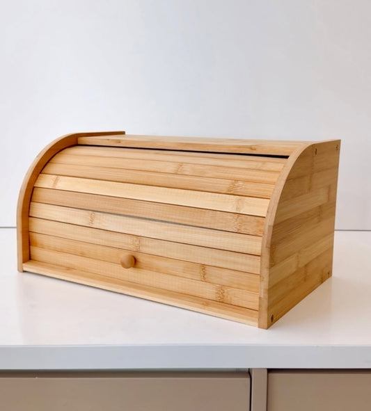 Eco-friendly Bamboo Bread Bin