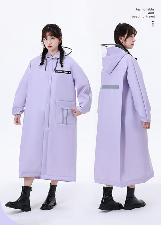 High quality adult raincoat with wide brim hat