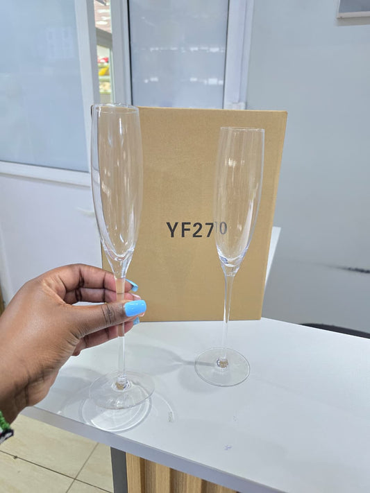 Elegant Long Slim Wine Glasses