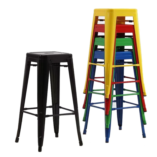 Bistro Metallic Kitchen Island Stool