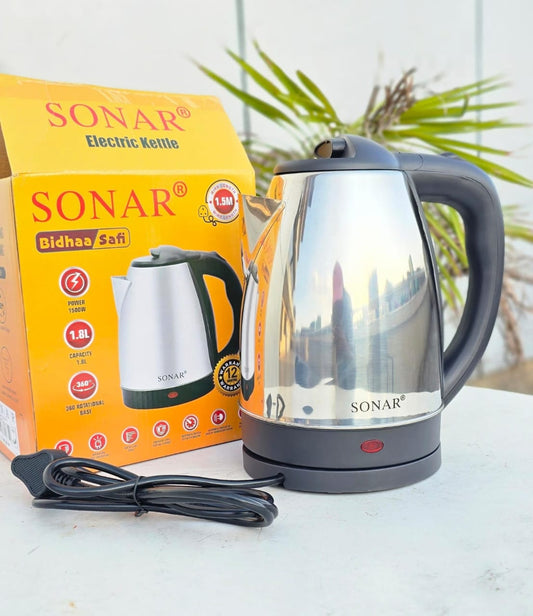 Sonar electric kettle
Capacity:1.8ltr
