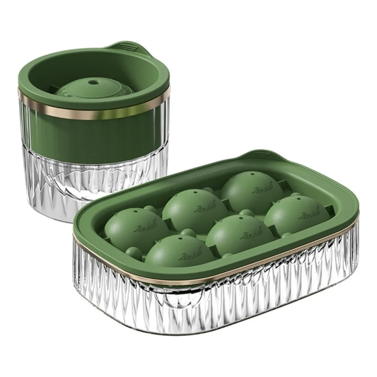 2 in 1 ice cube maker with tray and ball maker