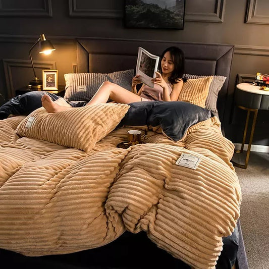 “High Quality Velvet Duvet Set