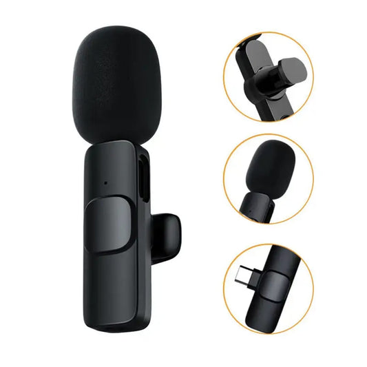 Wireless Microphone – Plug & Play, Noise Reduction, 10H Battery, One-to-One