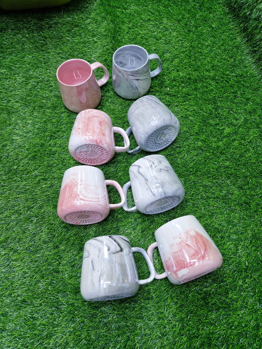 Pearl Marble Porcelain Tea/ Coffee Mugs