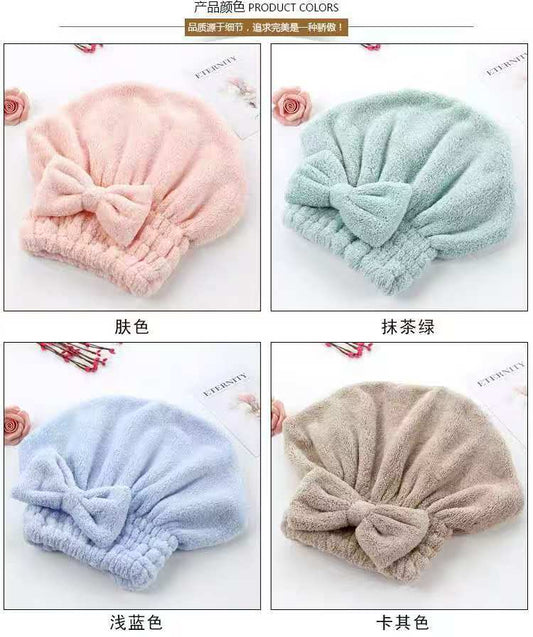 Super absorbent quick drying hair cap