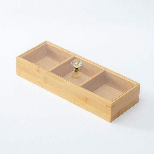 Slot Wooden Tea Bag & Candy Organizer Box