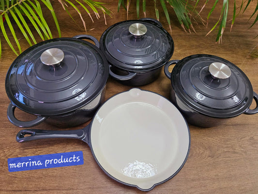 Enamel cast iron cookware