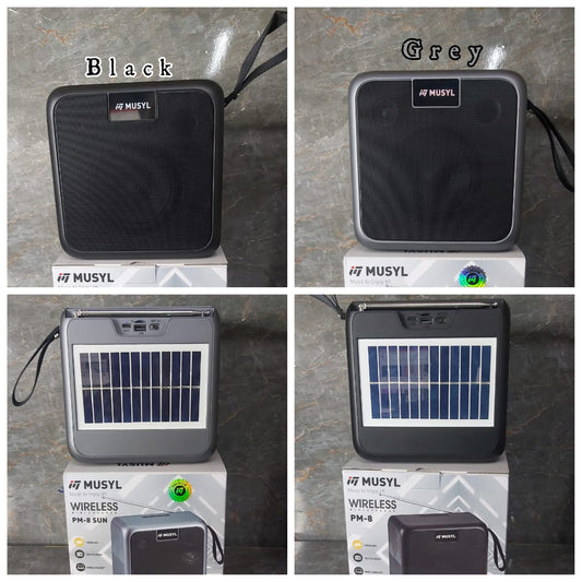 Solar powered Bluetooth speaker