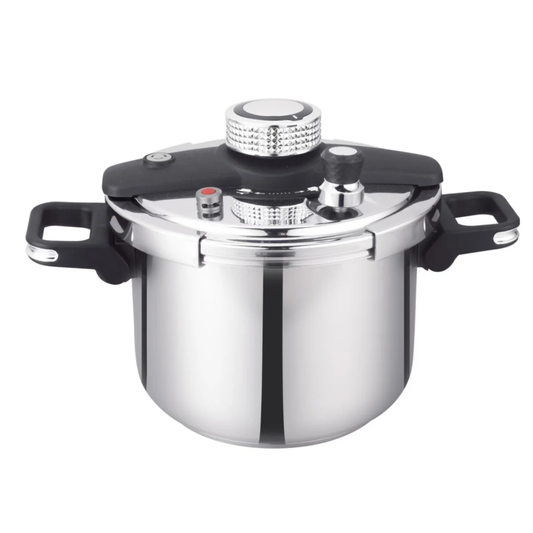 Non-Explosive Pressure Cooker 6L & 8L – Nonstick, Induction & Gas Stove Compatible, Safe Anti-Explosion Design
