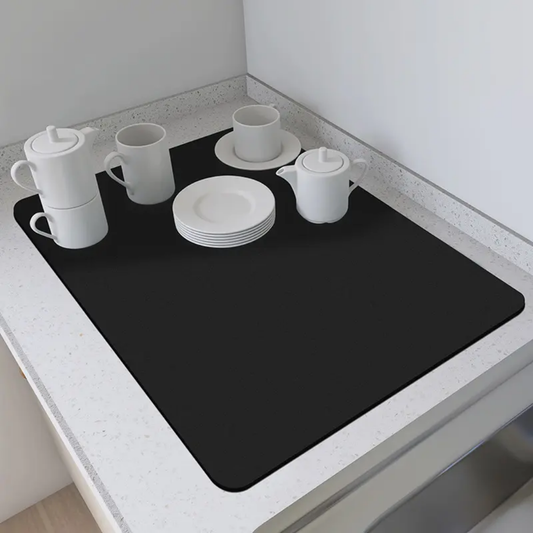 Super absorbent Nonslip Drain dish drying mat.