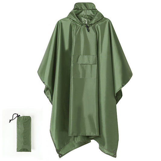 High quality unisex adult rain poncho with cap