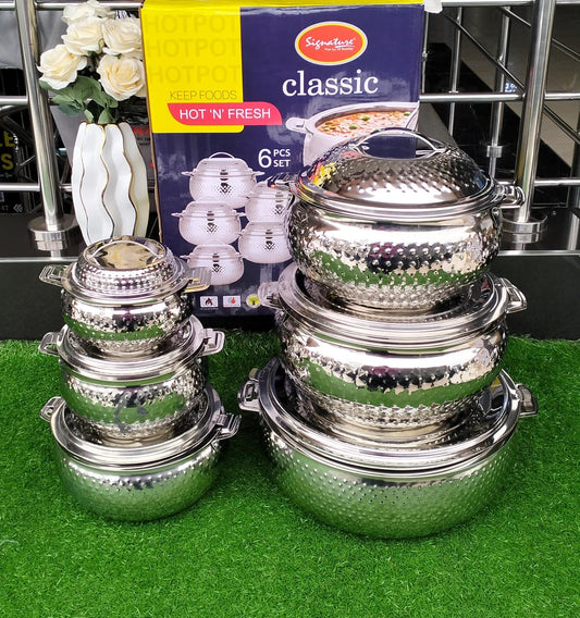 6pcs Big size stainless steel cookware set