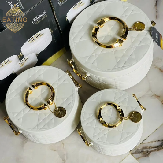 3pcs Forever Gold Insulated Casserole Hotpots
