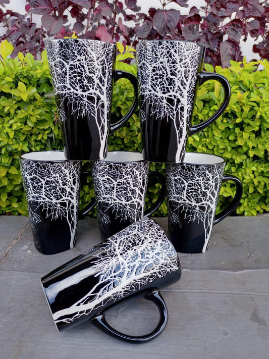 Tree mug black