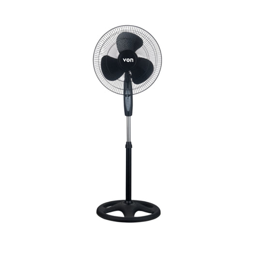 VON VFS-6403-MJK 16" Stand Fan – 40W Copper Motor, 3-Speed, Oscillating Pedestal Fan with Adjustable Height