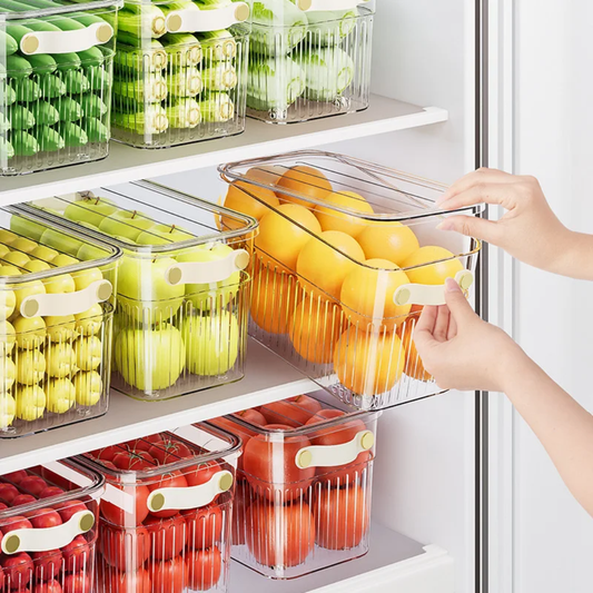 Stackable acrylic fridge containers