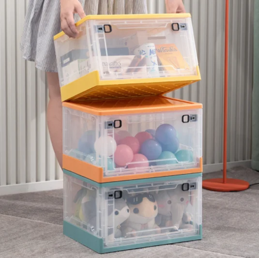 Collapsable Clear Organizing Bucket