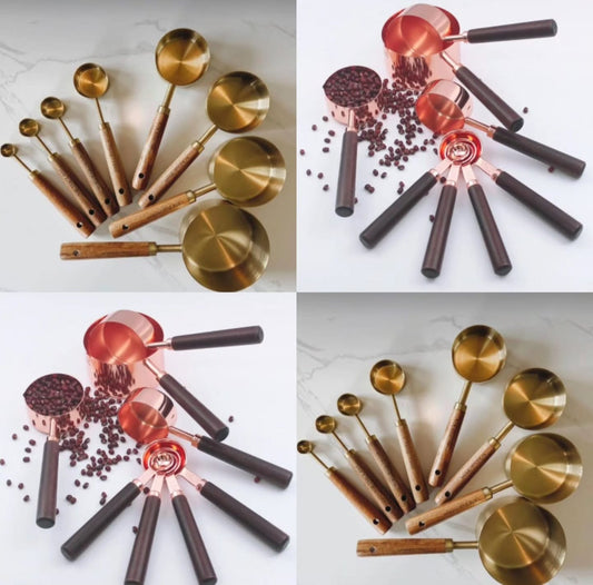 Premium 8pcs Stainless Steel Measuring Spoon Set – Durable & Accurate