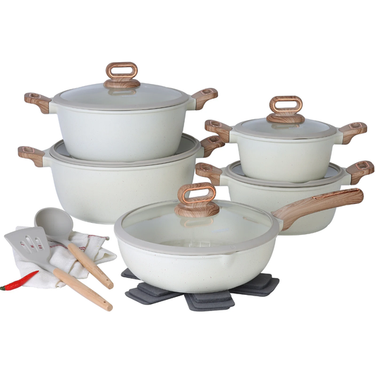 DONNOR 15pcs Cookware Set – Premium Non-Stick Kitchenware