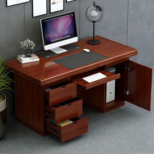 Executive Office Desk | Wooden Computer Desk with Drawers & Storage – 1.2M / 1.4M
