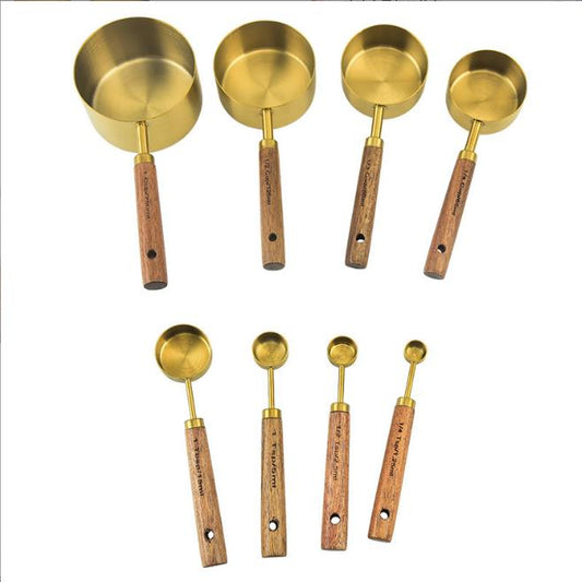 Premium 8pcs Stainless Steel Measuring Spoon Set – Durable & Accurate