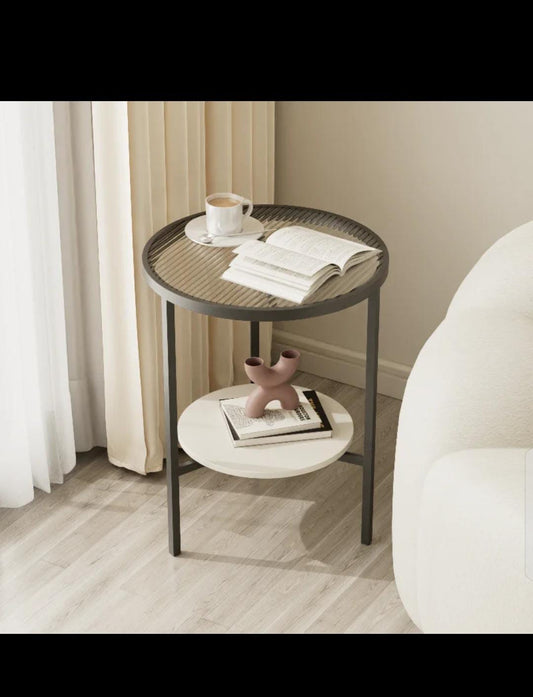 Stone Plate Side Table