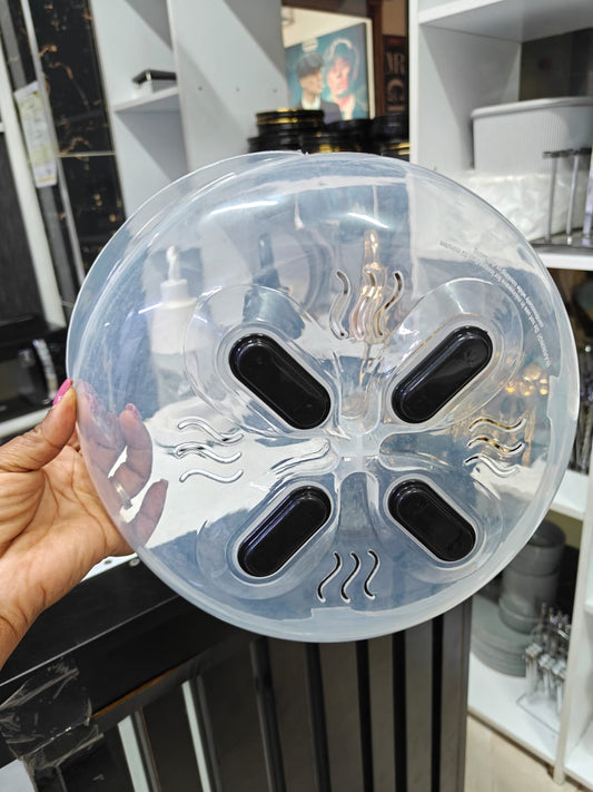 Magnetic Microwave Food Cover – Ventilated, Oil-Proof & Dishwasher Safe